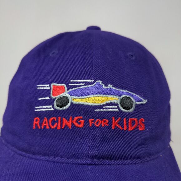 Racing for Kids Men's Strapback Hat Purple OSFA Embroidered Logo - Picture 4 of 10
